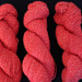 100% Alpaca Yarn - Red and White Tweed 2 Ply Sport Weight - strawberryhillalpacas.com